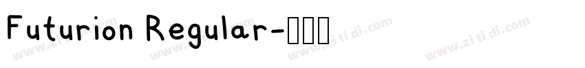Futurion Regular字体转换